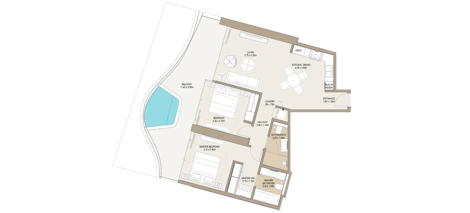 2 Bedroom